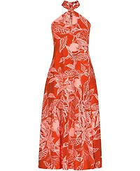Lands' End Women's Cotton Modal Halter Midi Dress