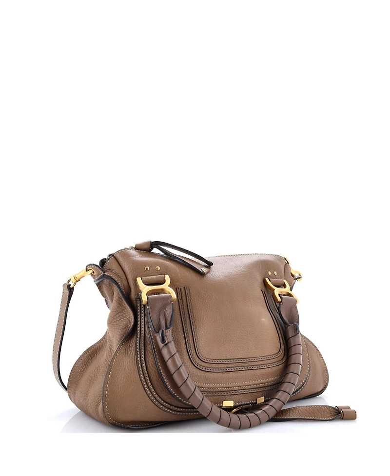 Pre-Owned Chloe Small Marcie Satchel Leather