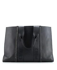Pre-Owned Chloe Large Woody Tote Leather