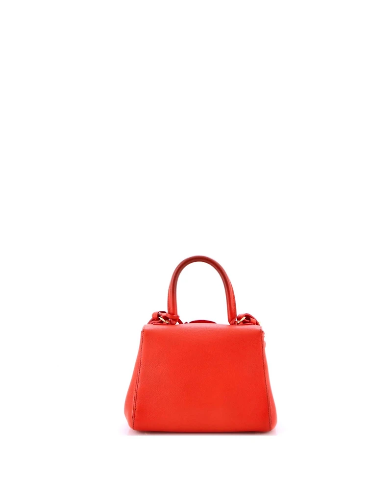 Pre-Owned Delvaux Mini Brillant Top Handle Bag Leather