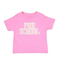Sweet Wink Toddler Girls Preschool Sequin Patch Short Sleeve T-Shirt