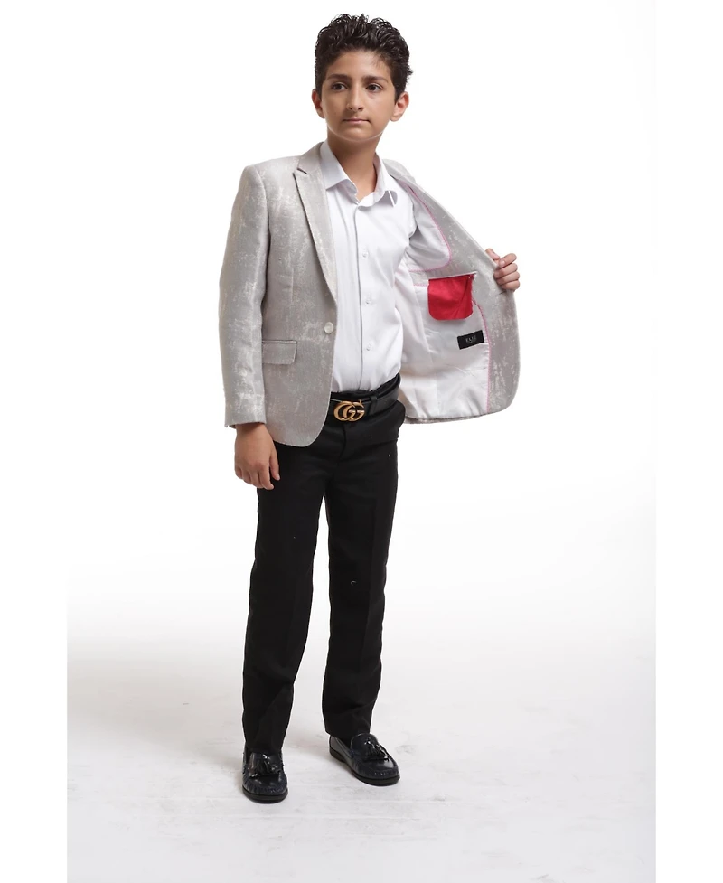 Elie Balleh Toddler Gold Slim Fit Classic Blazer