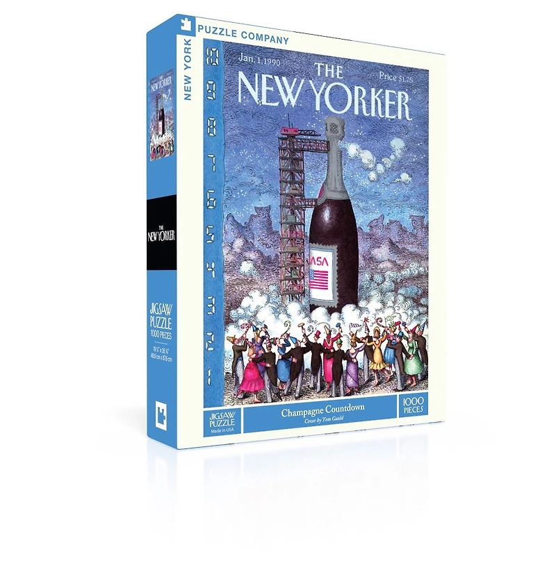 New York Puzzle Company Champagne Countdown 1000 Piece Puzzle