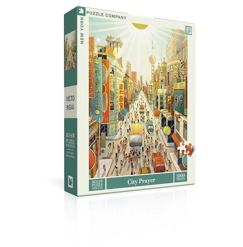 New York Puzzle Company City Prayer 1000 Piece Puzzle