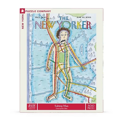 New York Puzzle Company Subway Man 500 Piece Puzzle