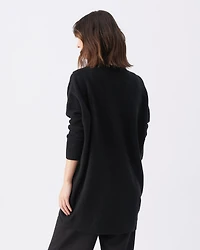 Ripe Maternity Hallie Cross Over Knit Sweater Black for Stylish Comfort