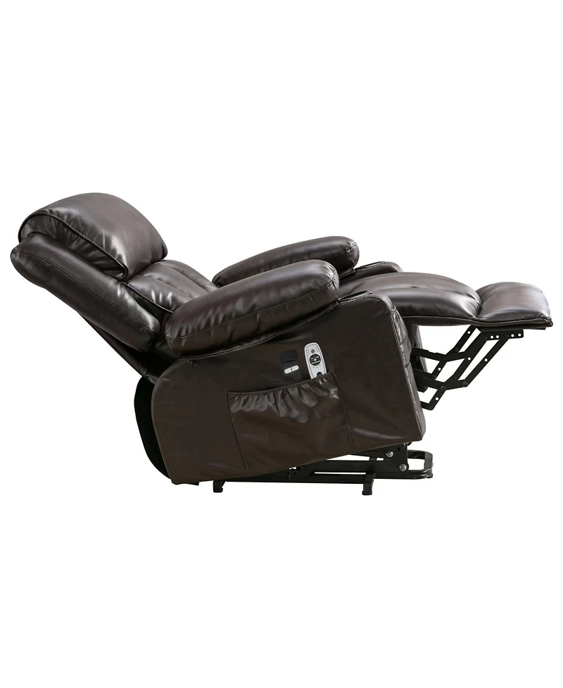 Streamdale Furniture Electric Heated Vibration Lift Chair - Brown