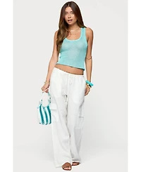 Edikted Women's Eleora Sequin Knit Tank Top