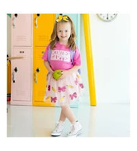 Sweet Wink Little and Big Girls Back to School Cutie Sequin Tutu Skirt