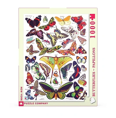New York Puzzle Company Butterflies Papillons 1000 Piece Puzzle