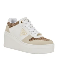 Guess Women's Rozinn Lace-Up Wedge Sneakers