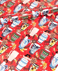 Black Paper Party Holly Mug Gift Wrap