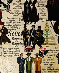 Black Paper Party Twelve Days Gift Wrap