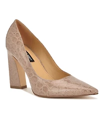 Nine West Women's Tamant Tapered Block Heel Pumps