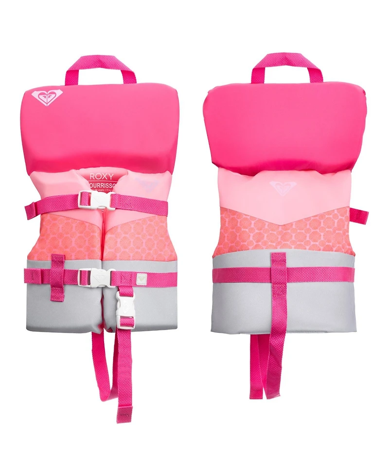Roxy Life Vest Uscg Approved for kids, Lightweight Epe Foam with Quick-Release Buckles