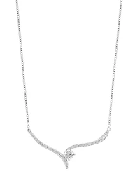 Effy Diamond Swirl 18" Collar Necklace (5/8 ct. t.w.) in 14k White Gold