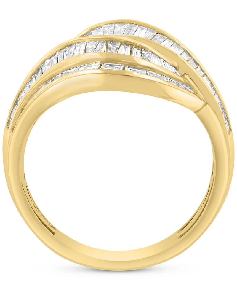 Effy Diamond Baguette Swirl Statement Ring (3/4 ct. t.w.) in 14k Gold