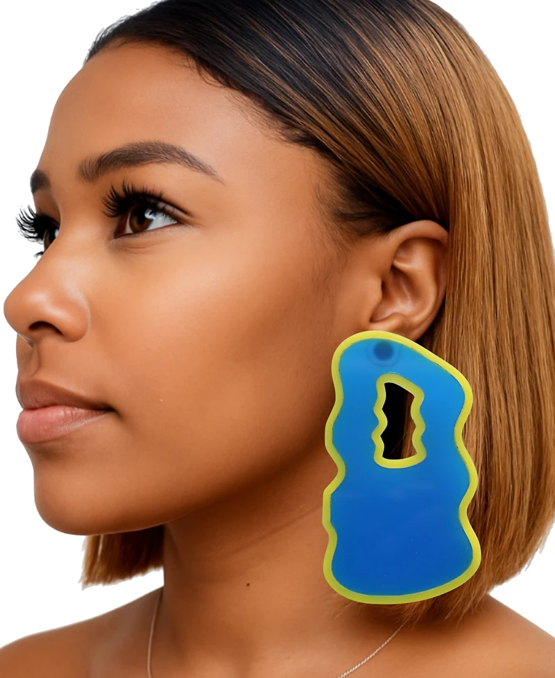 Swanky Designs Bold Shapes Drop Earrings