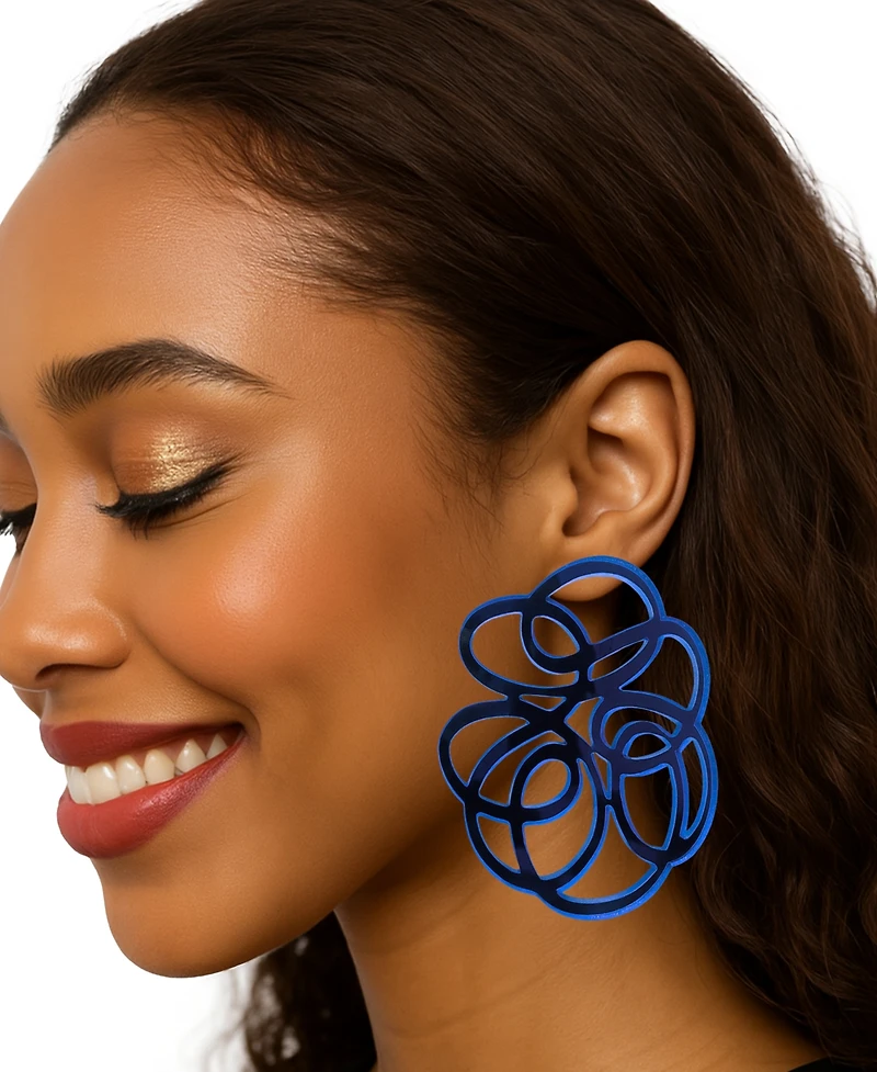 Swanky Designs Tatiana Mini Stud Curvy Earrings