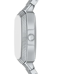 Fossil Unisex Nick Jonas x Machine Luxe Aventurine Silver-Tone Stainless Steel Watch, 37mm