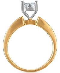 Diamond Princess Quad Bridal Set (1-1/10 ct. t.w.) in 14k Two-Tone Gold