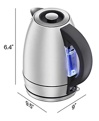 Chefman 1.8L Fast-Boil Stainless Steel Kettle