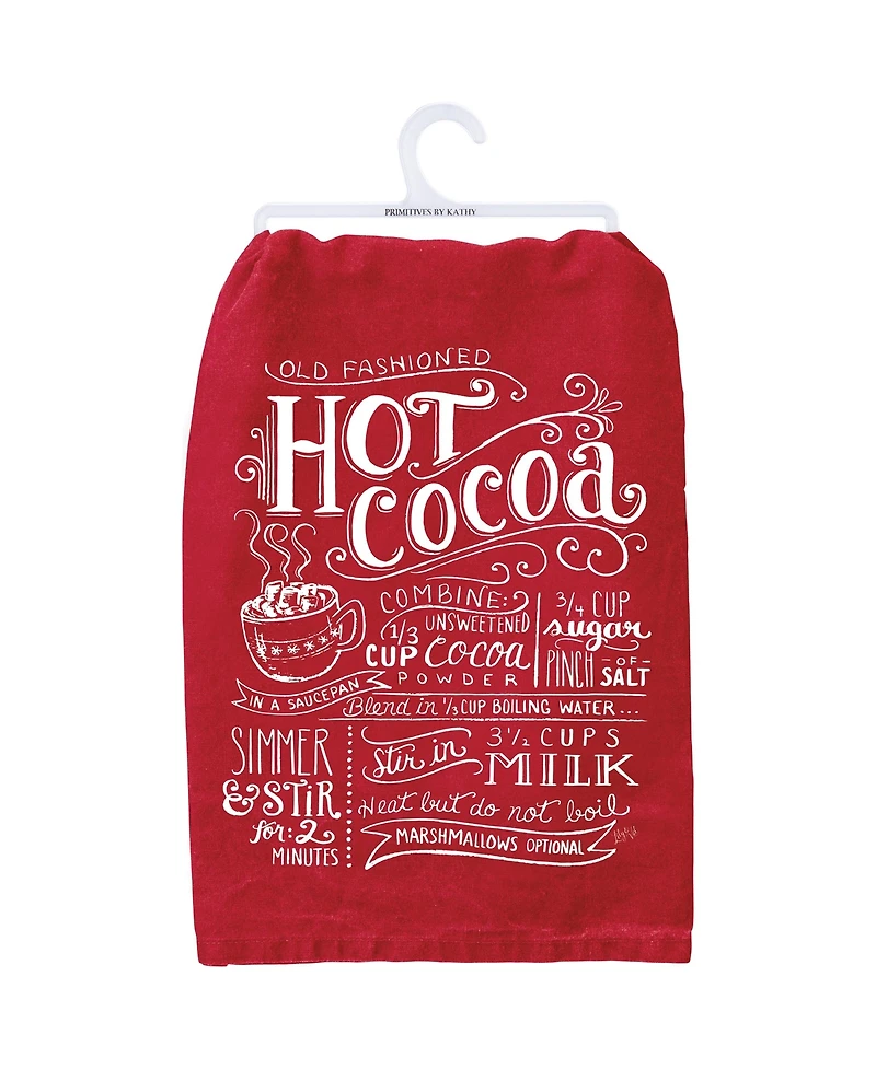 Primitives by Kathy Old Fashioned Hot Cocoa Kitchen Towel