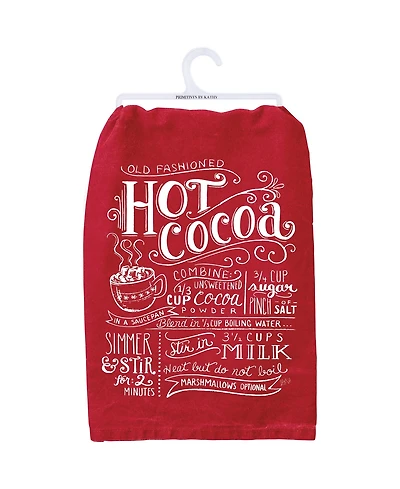 Primitives by Kathy Old Fashioned Hot Cocoa Kitchen Towel