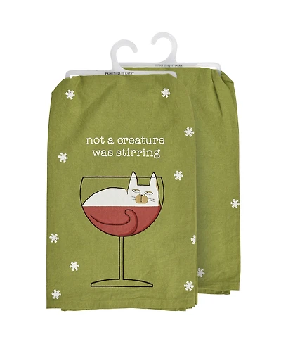 Primitives by Kathy Not a Creature Kitchen Towel