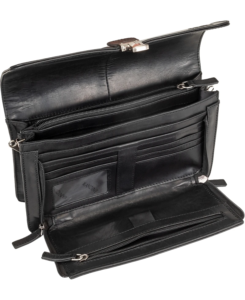 Mancini Men's Buffalo Front Organizer Bag