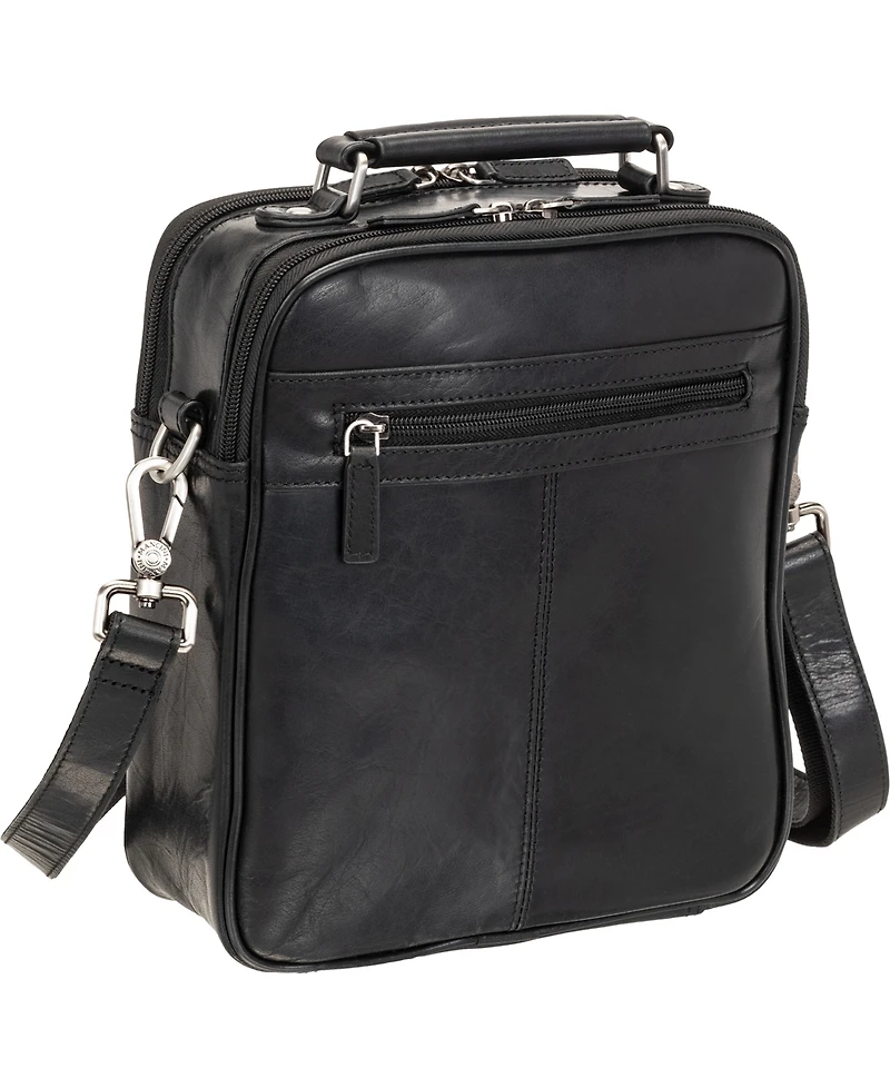 Mancini Men's Buffalo Double Compartment Bag