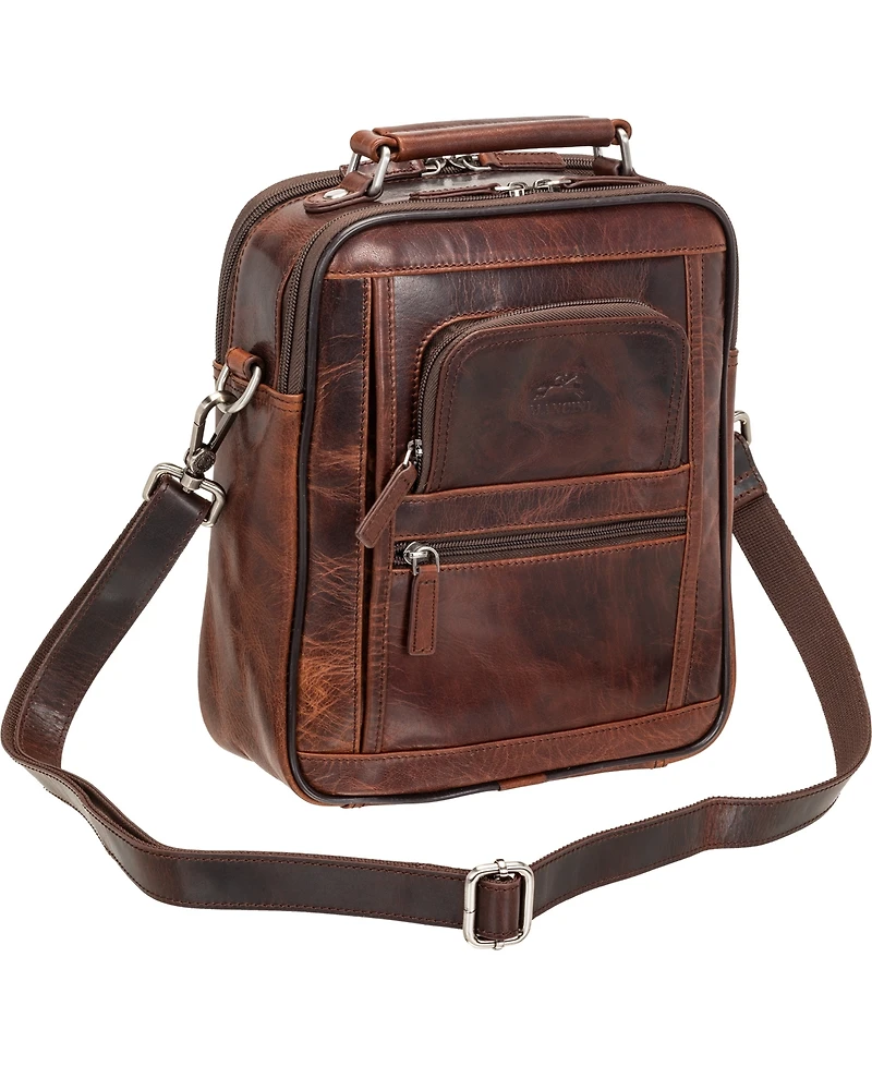 Mancini Men's Buffalo Double Compartment Bag