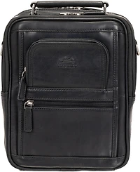 Mancini Men's Buffalo Large Zippered Rear Organizer Bag