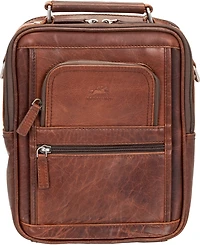 Mancini Men's Buffalo Large Zippered Rear Organizer Bag