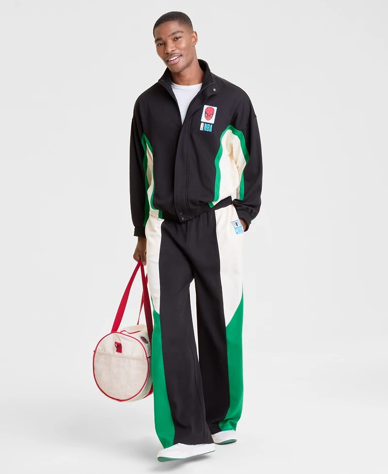 Macy's Marvel X Nba Men's Spider-Man Colorblocked Track Jacket, Exclusive