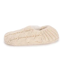 Muk Luks Women's Chunky Ballerina Slipper With Ribbed Heel
