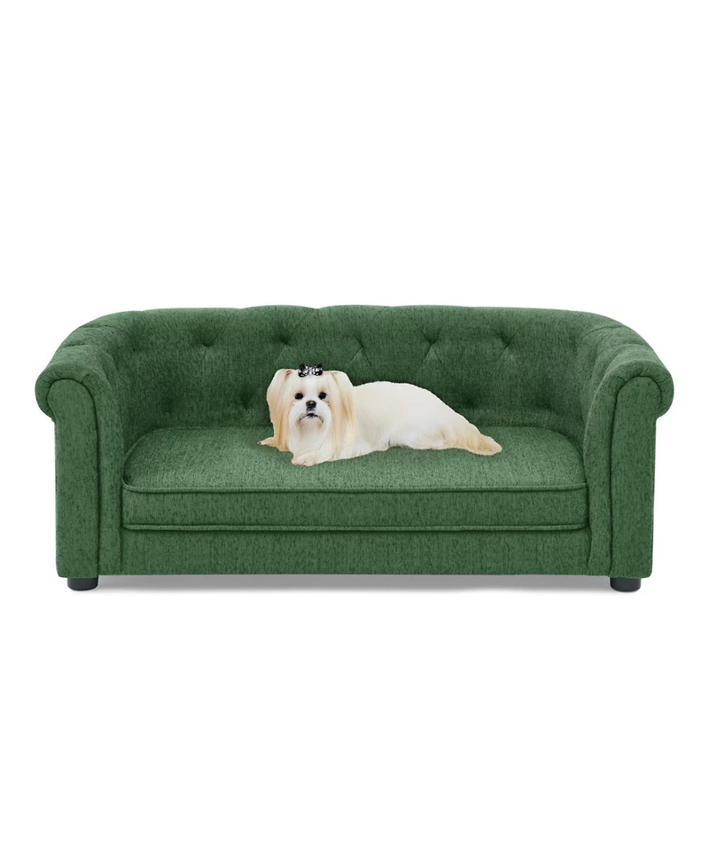Streamdale Furniture Green Linen Pet Sofa
