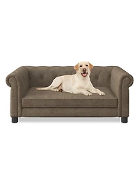 Streamdale Furniture Elegant Elevated Dog Sofa Bed - Brown