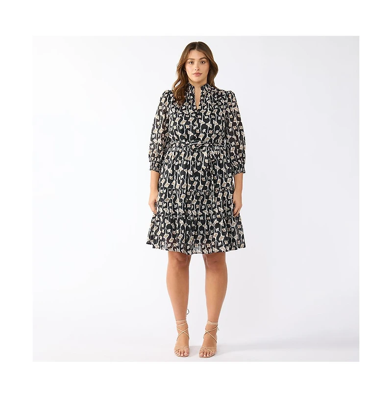 Estelle Sea Lily Shirt Dress