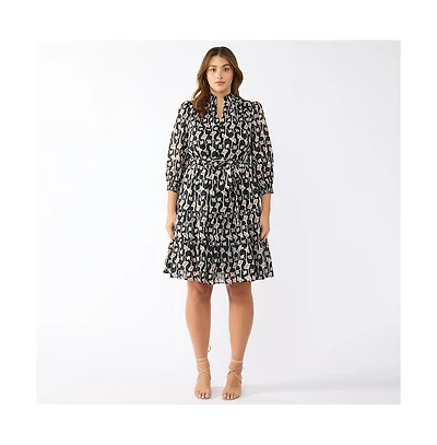 Estelle Sea Lily Shirt Dress