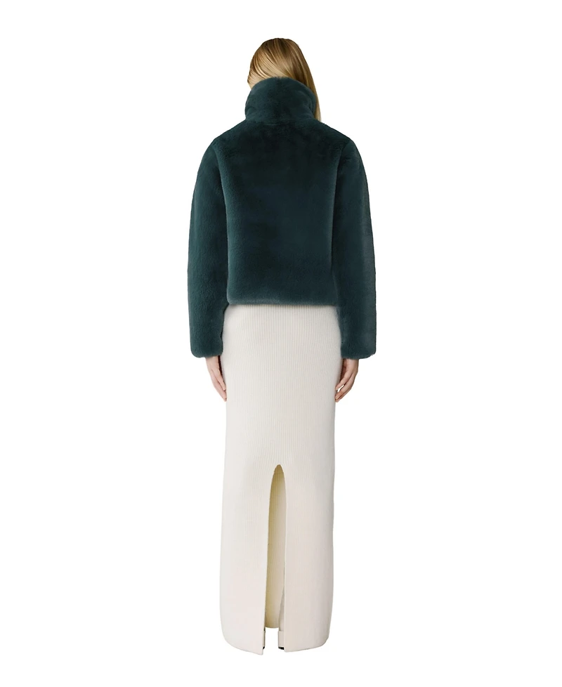 Soia & Kyo Women's Kendell Boxy Jacket With Scarf
