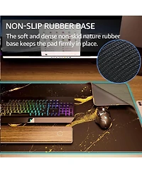 memzuoix Large Gaming Mouse Pad Extended Mousepad with Micro-Weave Cloth, Non-Slip Base, Water Resist Keyboard for Office Home, 31.5x15.7in