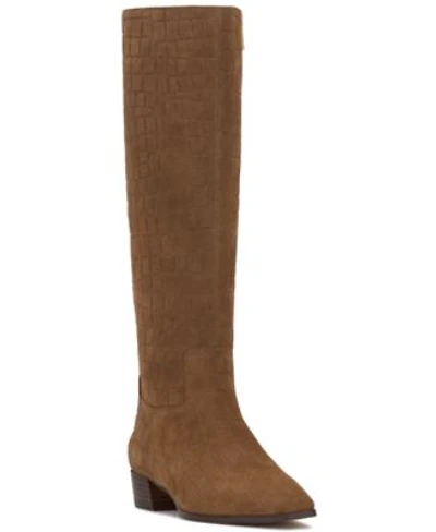 Vince Camuto Womens Pavla Knee High Snip Toe Boots Regular Wide Calf
