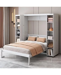 Streamdale Furniture Murphy Bed Wall Bed with Storage Doors