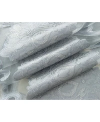 Kate Aurora Organza Sheer Milawi Complete 5 Piece Window Curtain Set