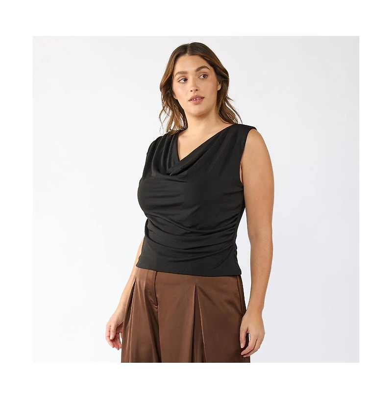 Estelle Dune Asymm Sleeveless Top