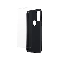 Case-Mate Protection Pack Tough Case and Glass Screen Protector for Motorola Moto G Pure-Black