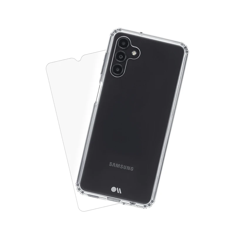 Case-Mate Protection Pack Tough Case and Glass Screen Protector for Samsung Galaxy A13 5G-Clear