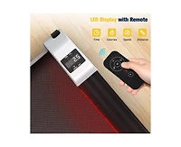 Redliro Walking Pad Under Desk Mini Treadmill with 6% Incline & Remote Control & Led Display & Lights, 265 Lbs Capacity