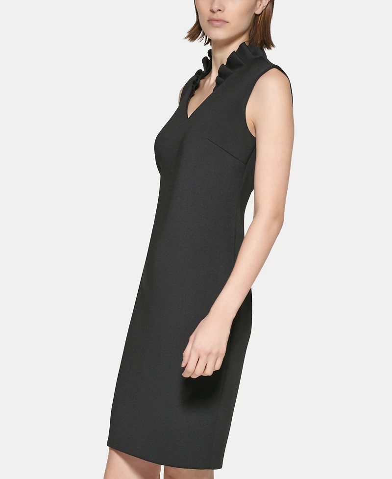 Calvin Klein Women's Sleeveless V-Neck Sheath Dress